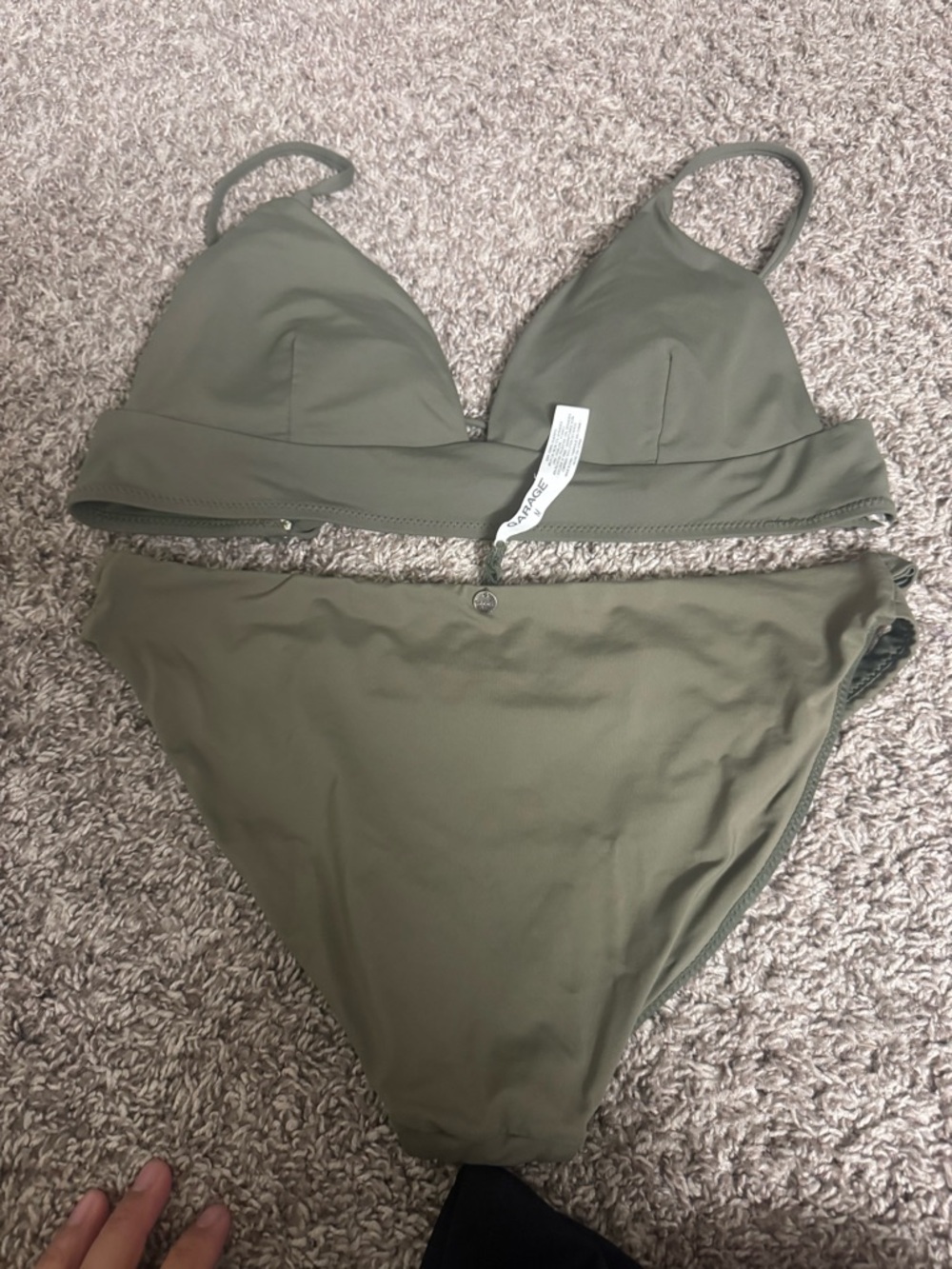 Garage Olive Green Bikini Set